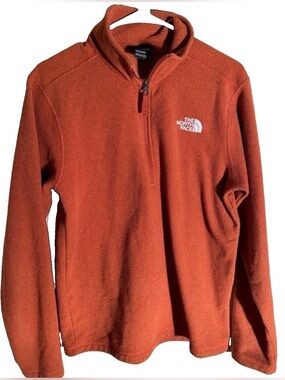 The North Face Men's Small Burnt Orange 1/4 Zip Fleece Pullover
Sweater